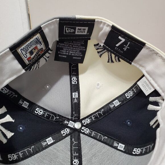 New York Yankees New Era Logo Pinwheel Multicolor 59FIFTY Sz 7 1/4 Fitted - Picture 10 of 13